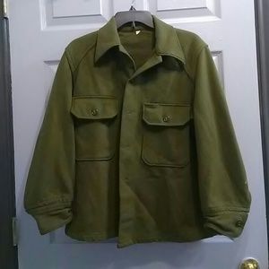 Army Green Fleece-like Jacket
